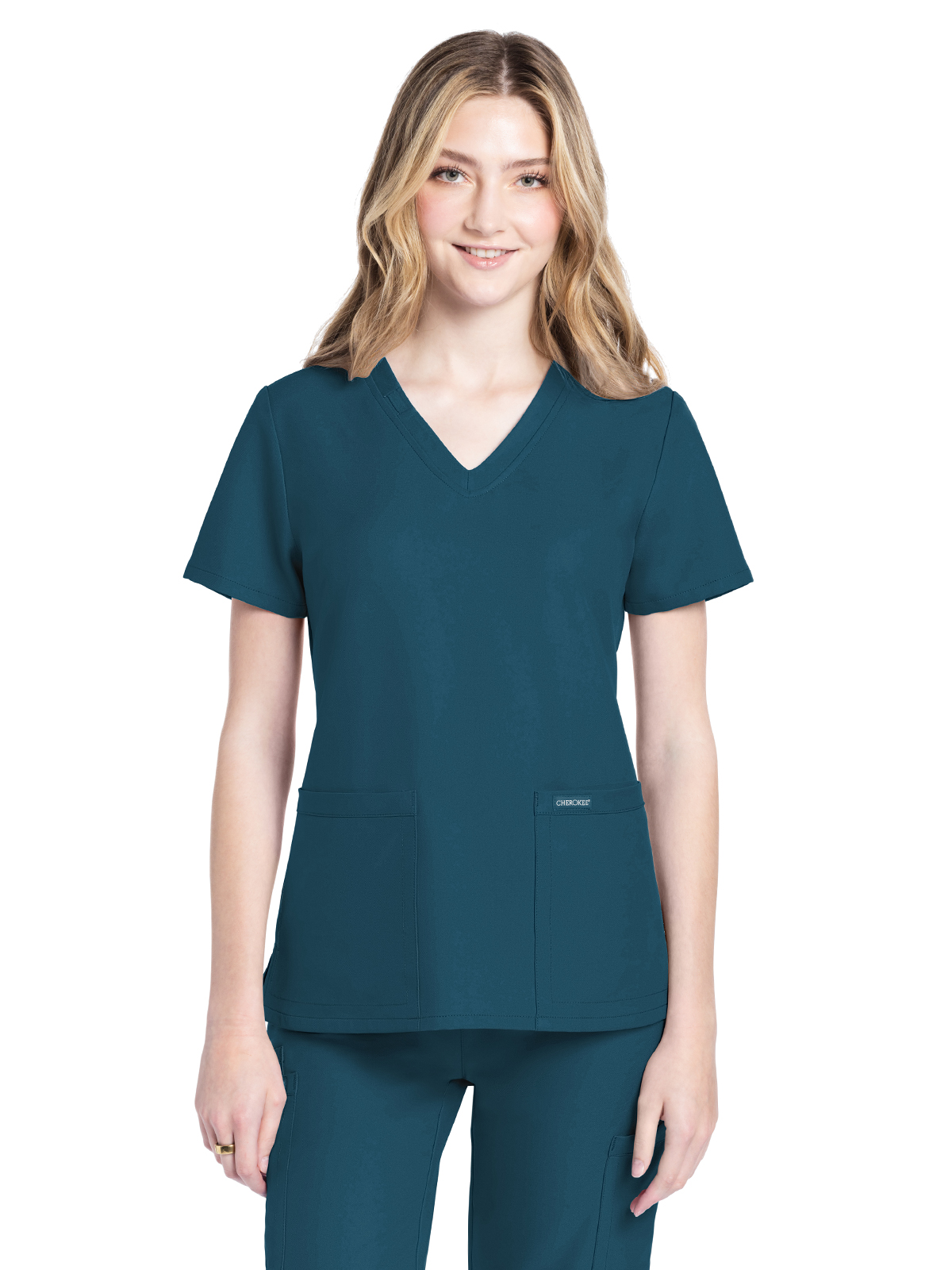 Cherokee - WW Originals Ultra - Women's 2-Pocket V-Neck Top 22