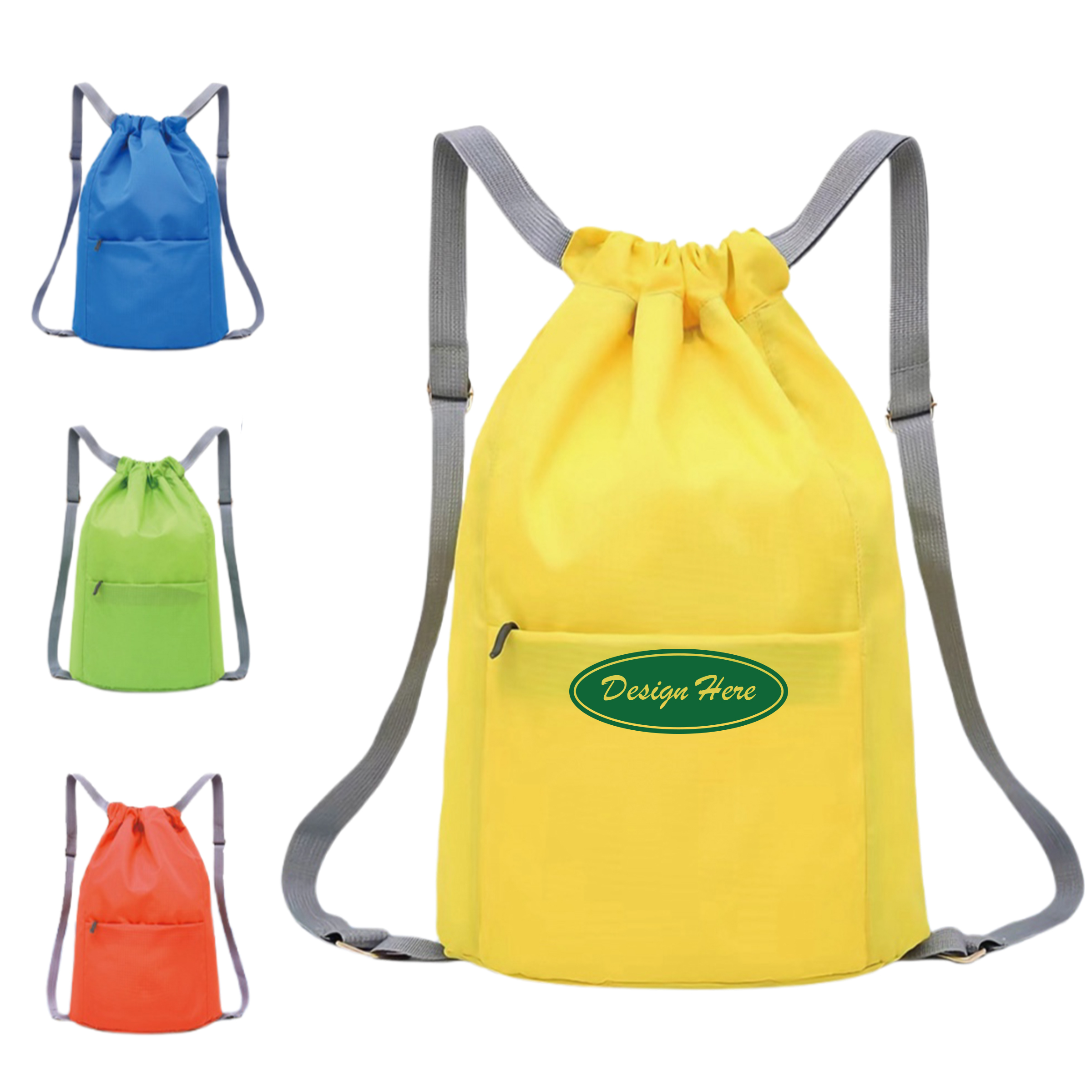 Oxford Cloth Drawstring Backpack ?C Multi-Use Design 2