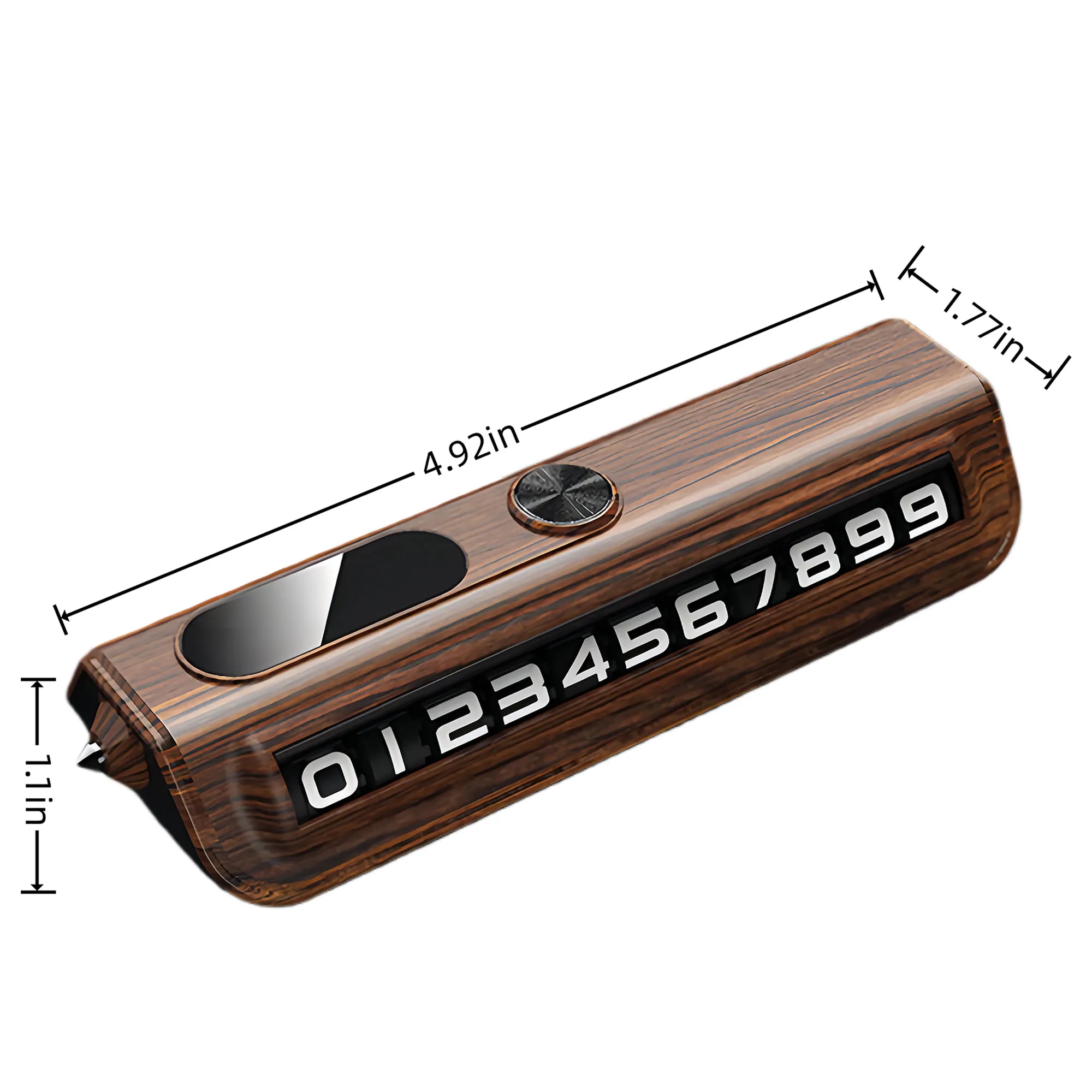 Luxury Temporary Parking Phone Number Plate For Car 1