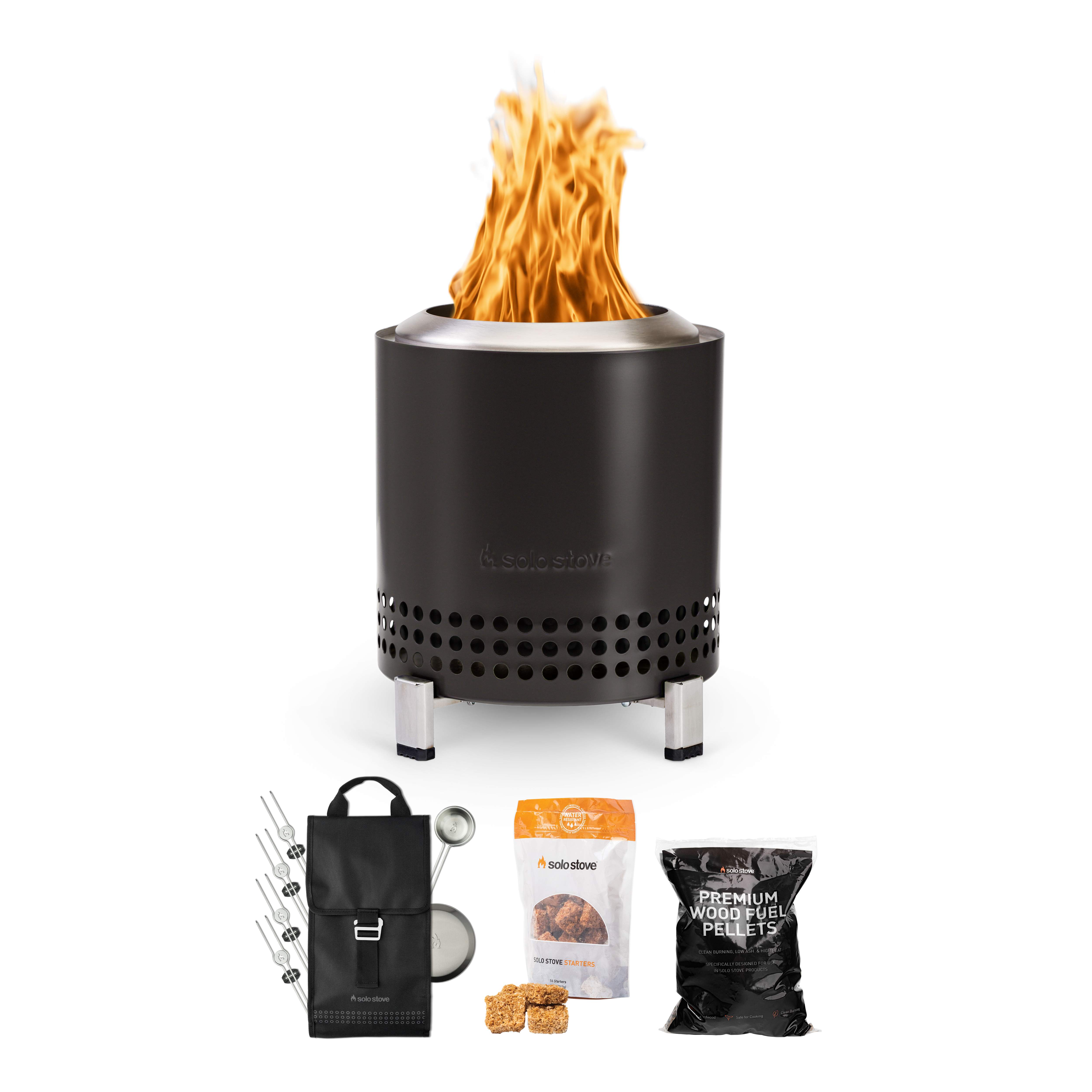 Solo Stove - Mesa XL 7" Tabletop Fire Pit - Roasty Bundle (Ash) 1