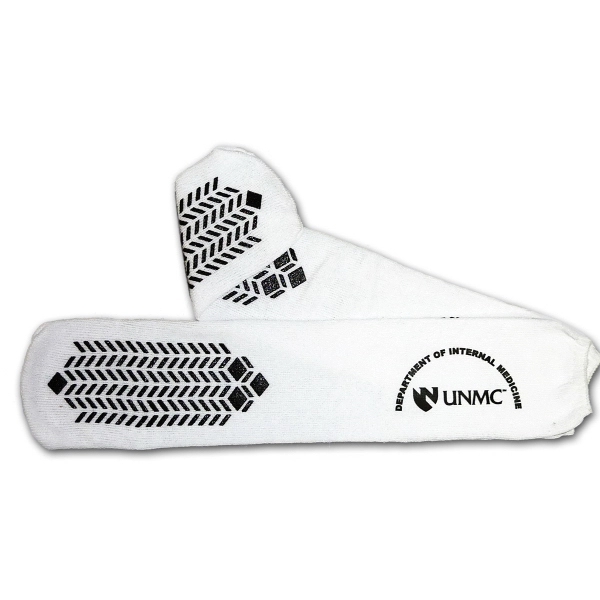 Black Slip Resistant Hospital Socks