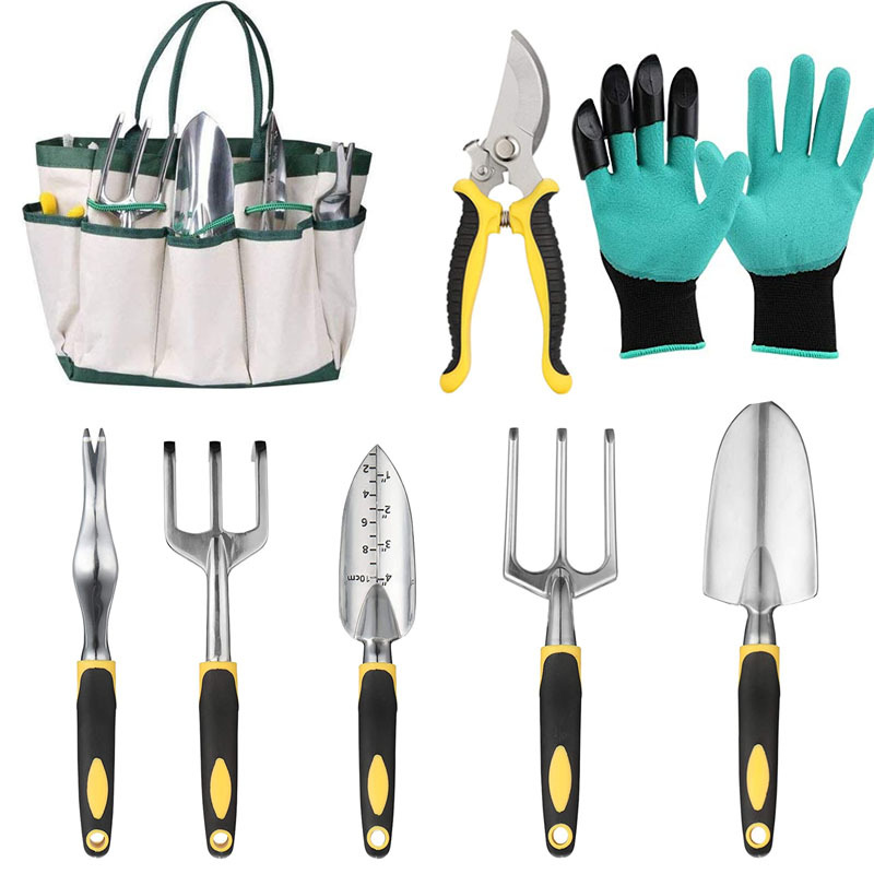 8 Pieces Garden Tool Set with Tote Bag 2