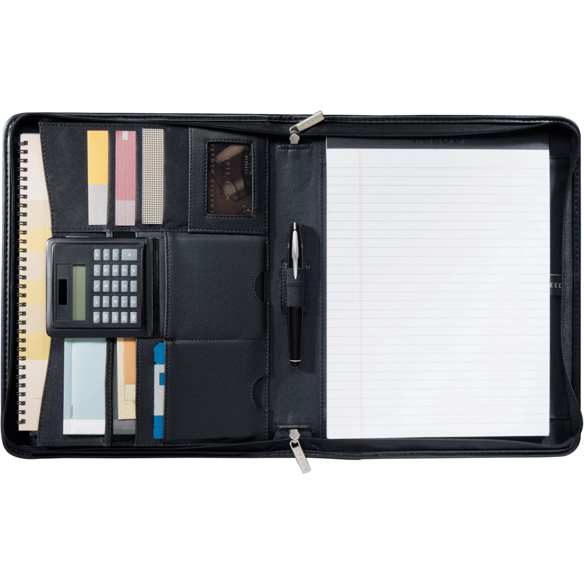FSC® Mix Manhattan Zippered Padfolio 22