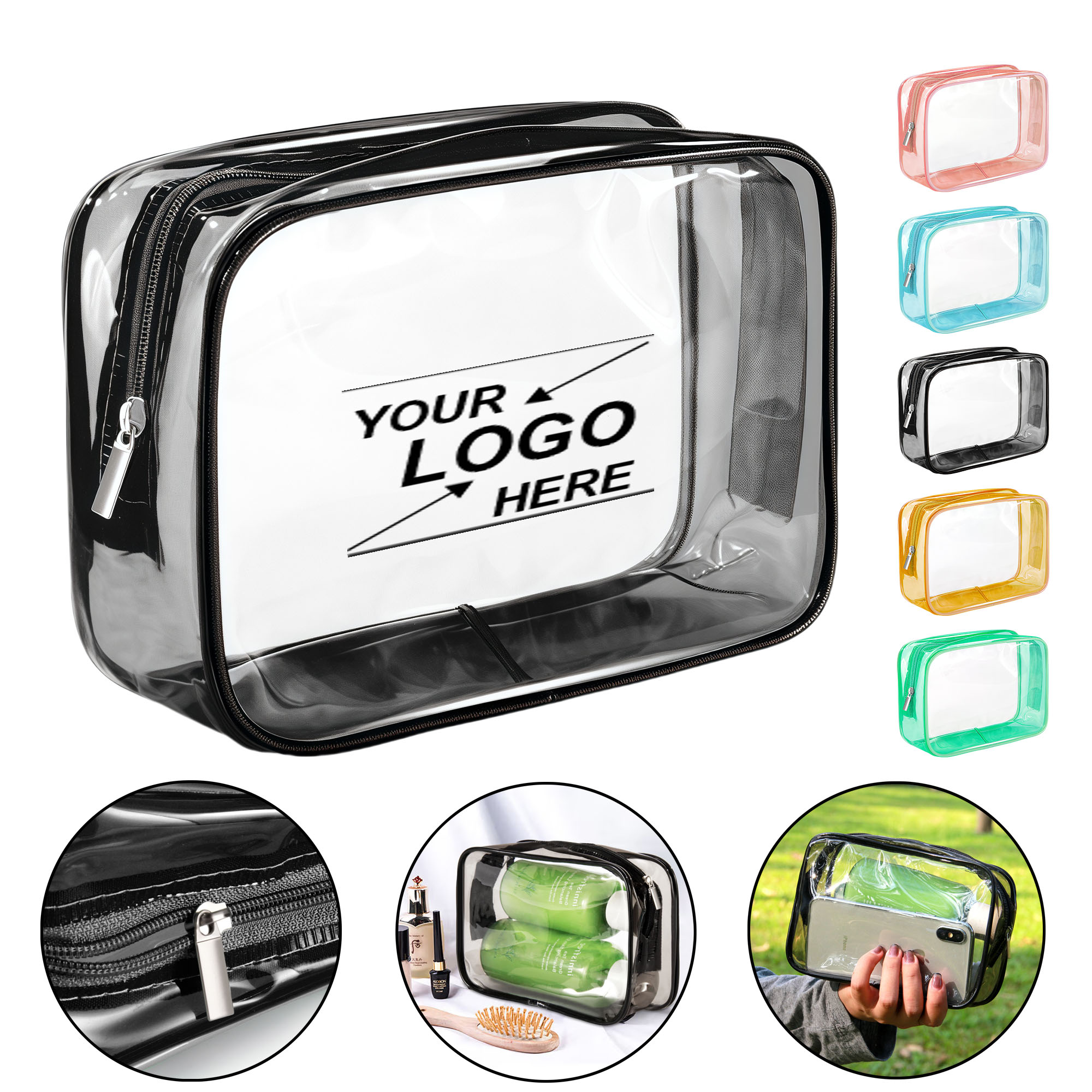 Clear TSA Approved Travel Toiletry Bag for Carry-On 4