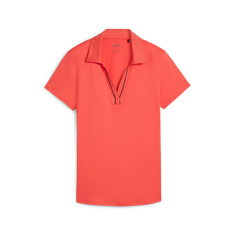Puma Ladies Cloudspun Piped Short Sleeve Polo 7