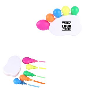 Footprint Shaped 5 In 1 Highlighter 5