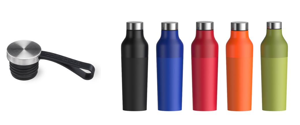 Eye Candy Double-dip 600 Ml / 20 Oz Stainless Steel Bottle, custom water bottle with logo imprint 26