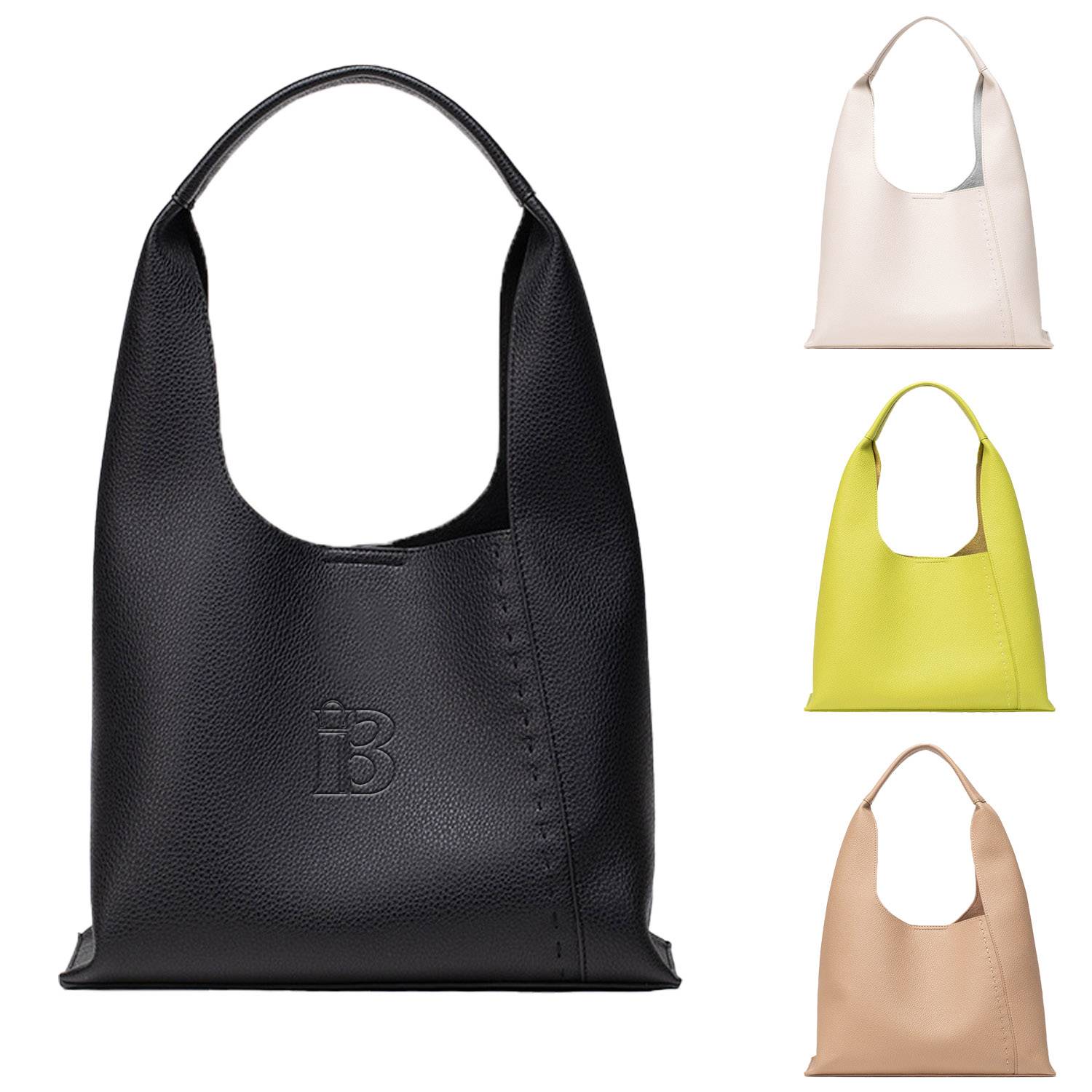 Handbags for Women Vegan PU Leather Tote Bags, custom tote bag with logo imprint 2
