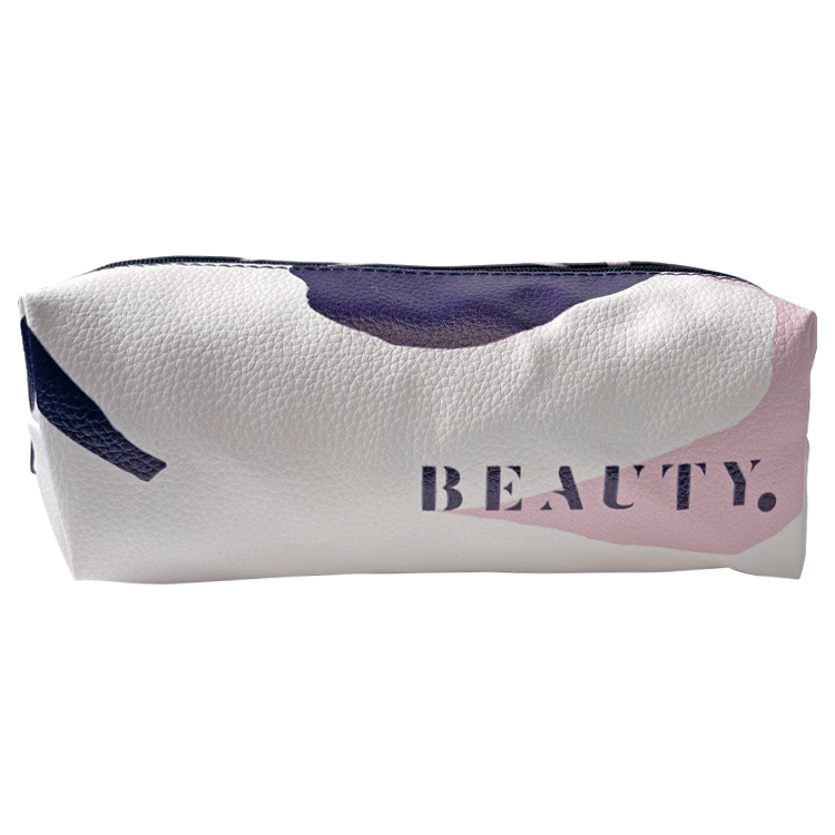 Small Vegan Leather Expanded Full Color Amenity Pouch 2