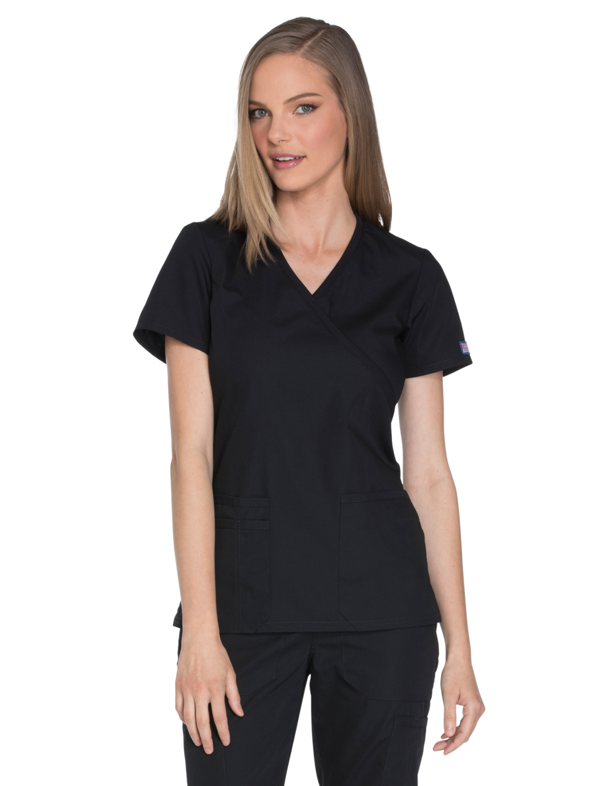 Cherokee - Workwear Originals - Women's 2-Pocket Mock Wrap Top 27