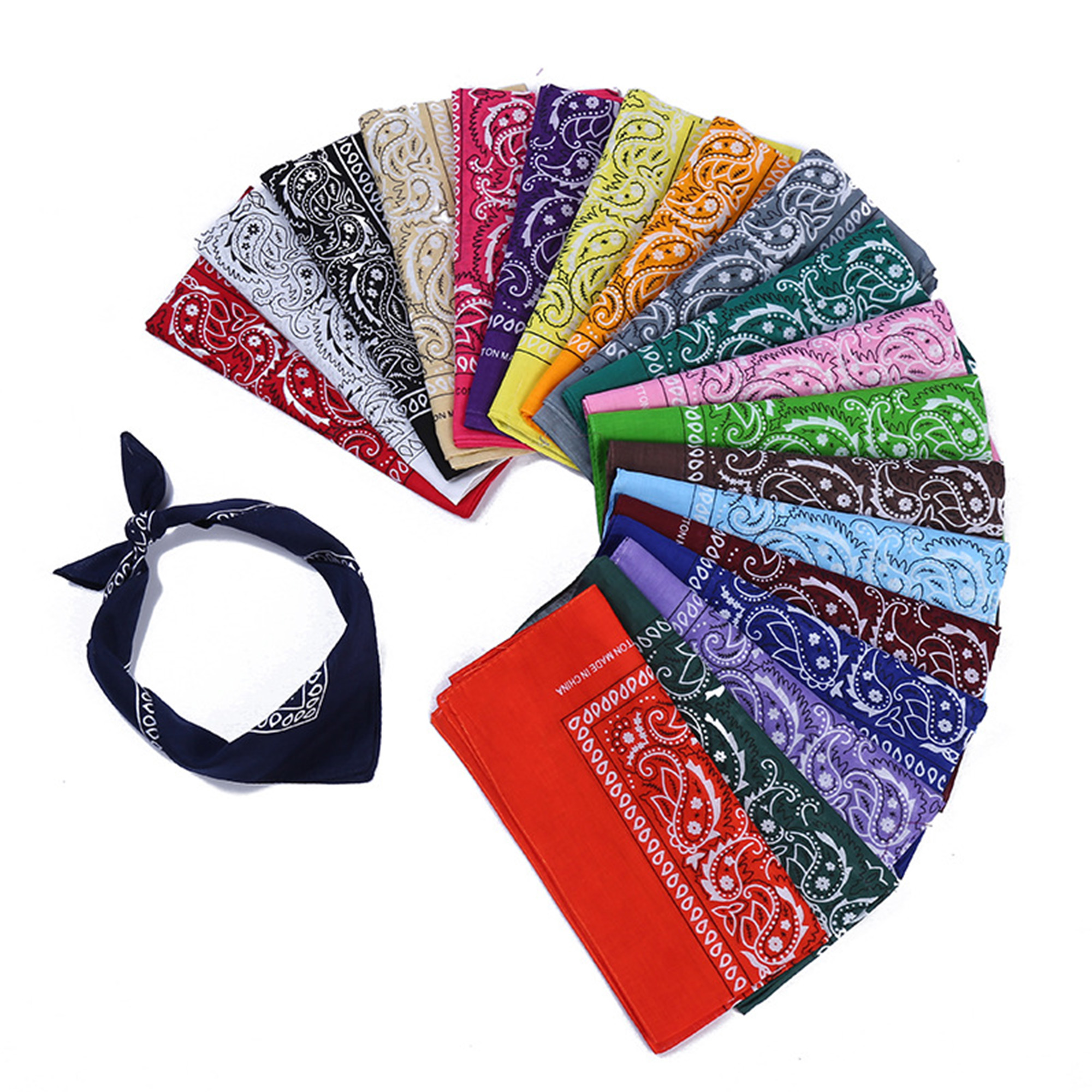 22" Full Color Cotton Bandana 1