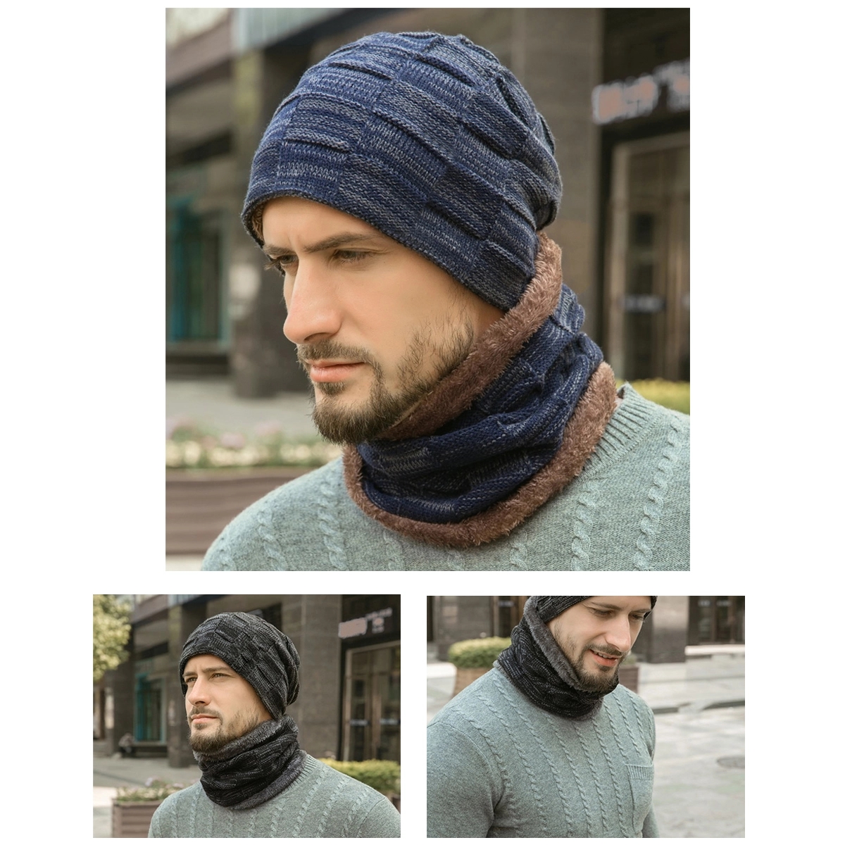 Men's Knit Beanie Hat 4