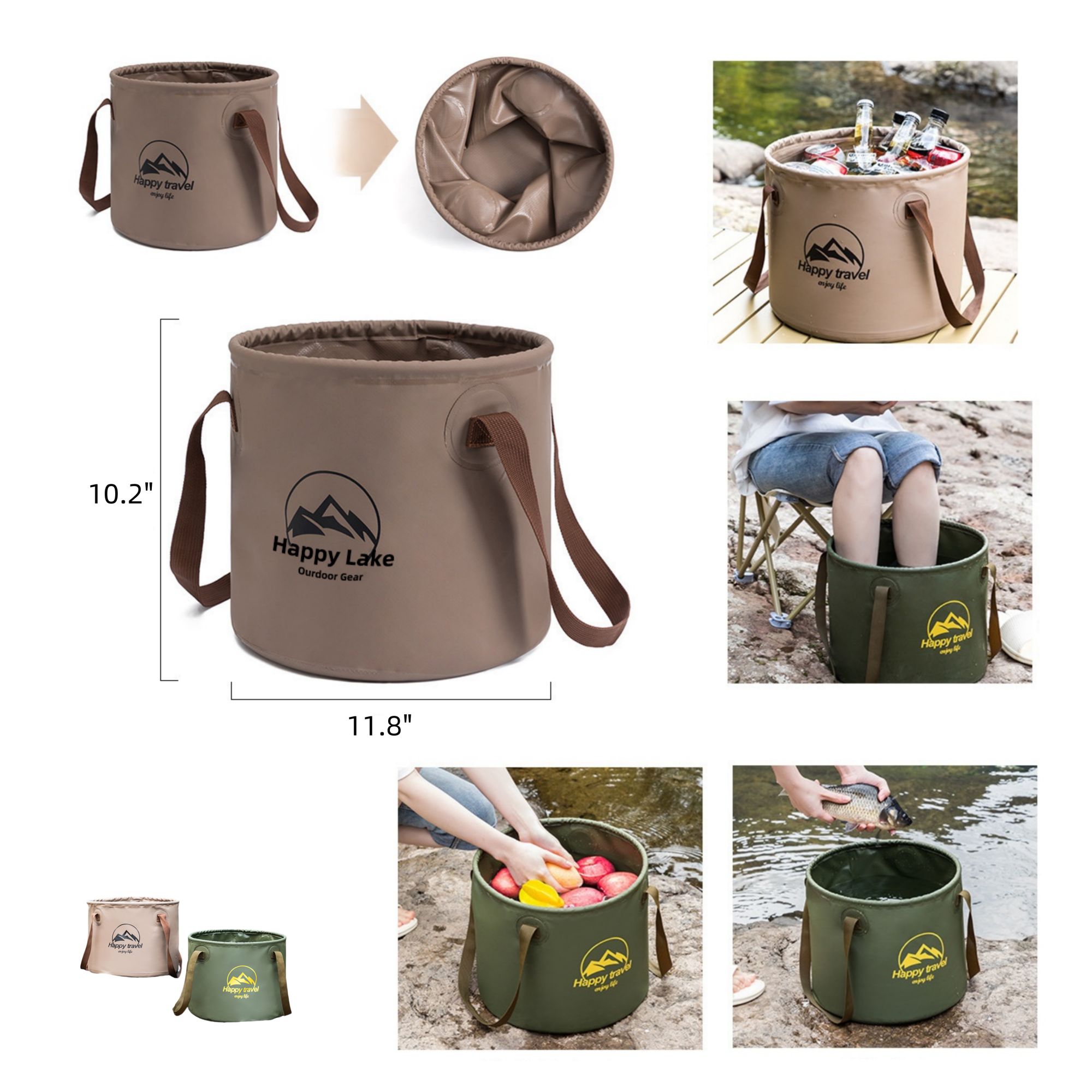20L Multifunctional Portable Water Bucket 2