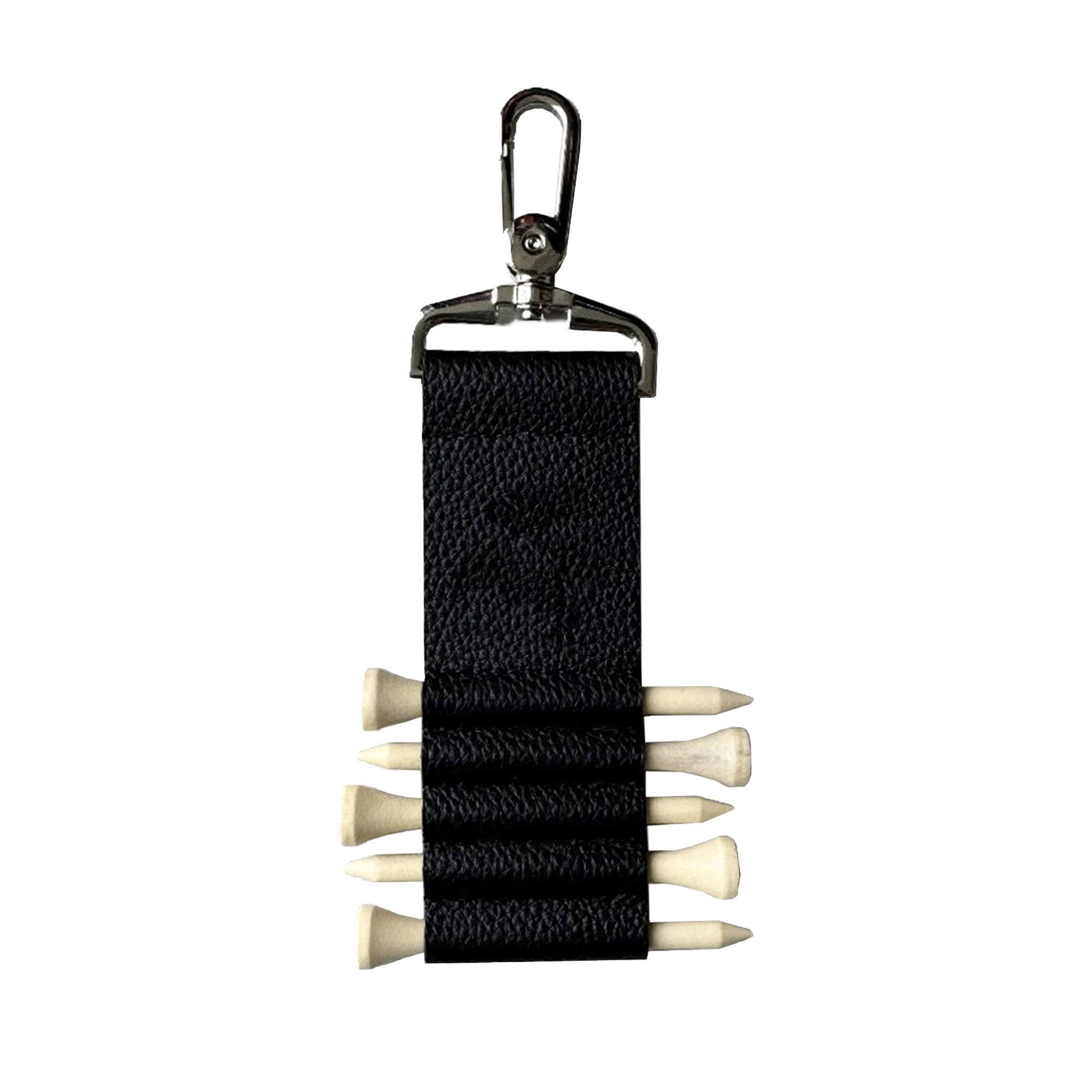 PU Leather Golf Tee Holder with Clip 4