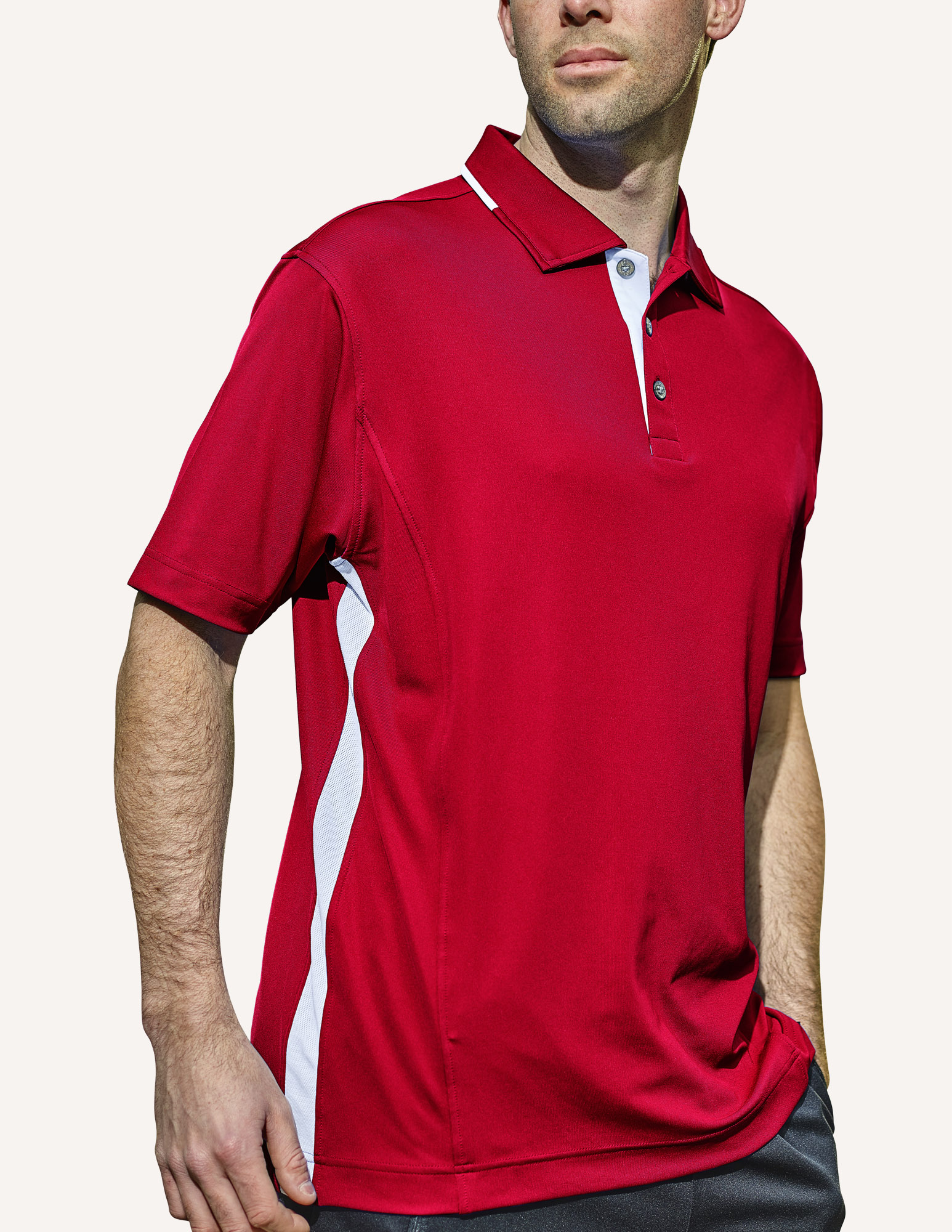 Men's Vanguard Hybrid Interlock Knit Polo Shirt 3