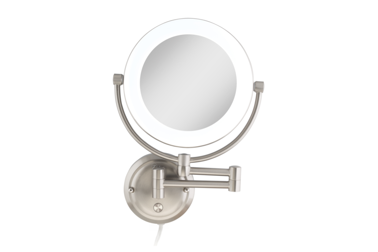 Zadro Lexington Lighted Wall Mounted Makeup Mirror with Magnification 1
