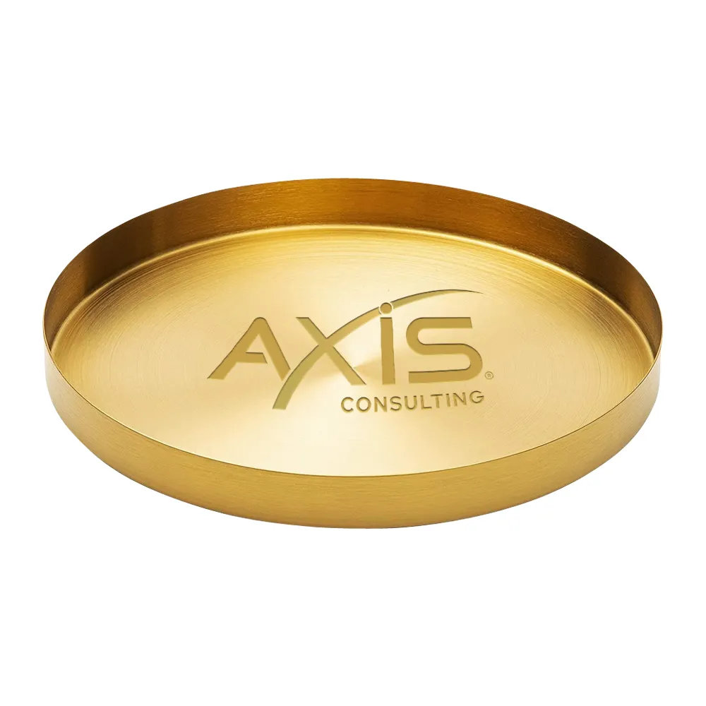 Stainless Steel Gold Serving Tray 2