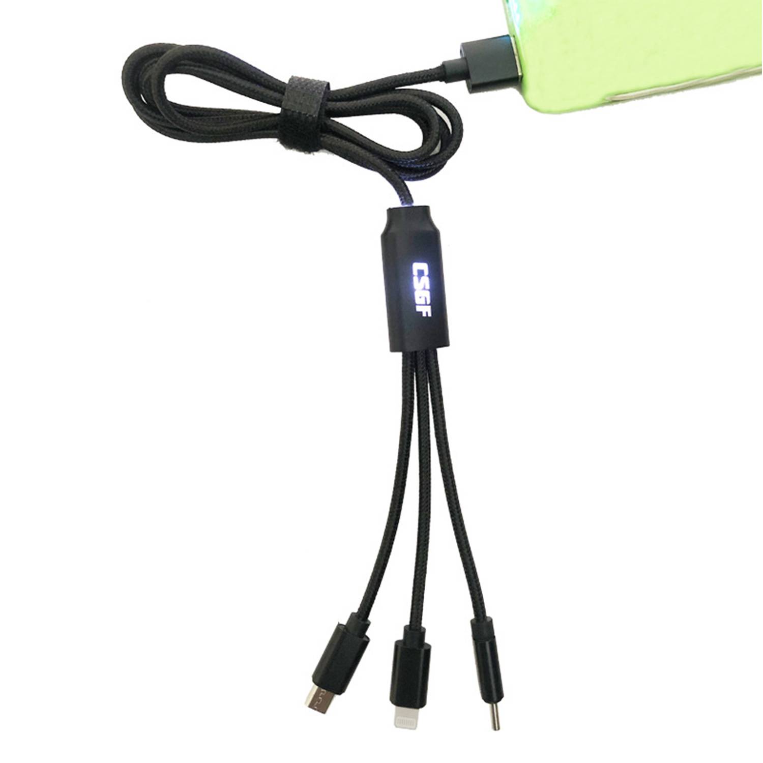 Lightning Logo 3 in 1 Charging Cable 5