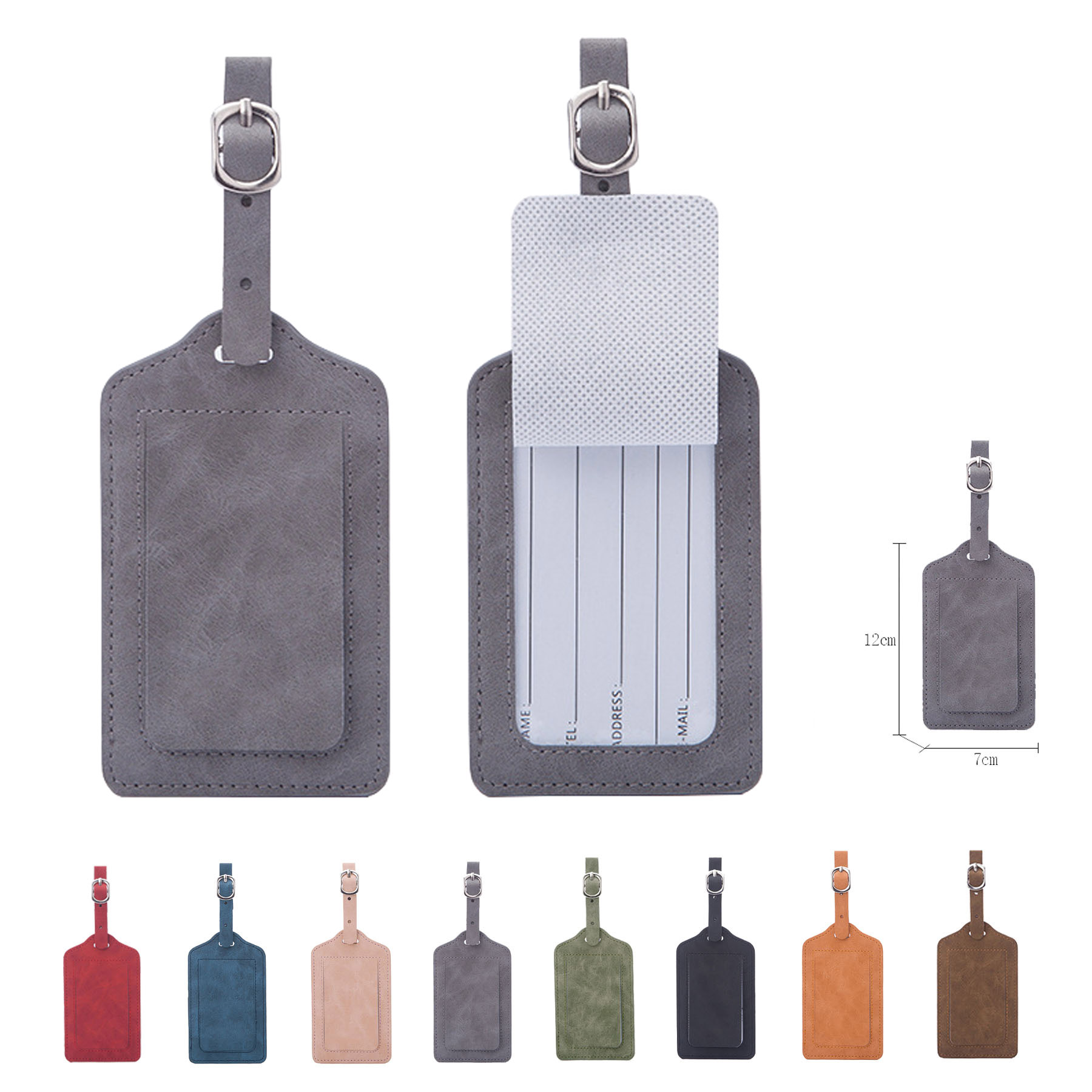 PU Leather Luggage Tag 1
