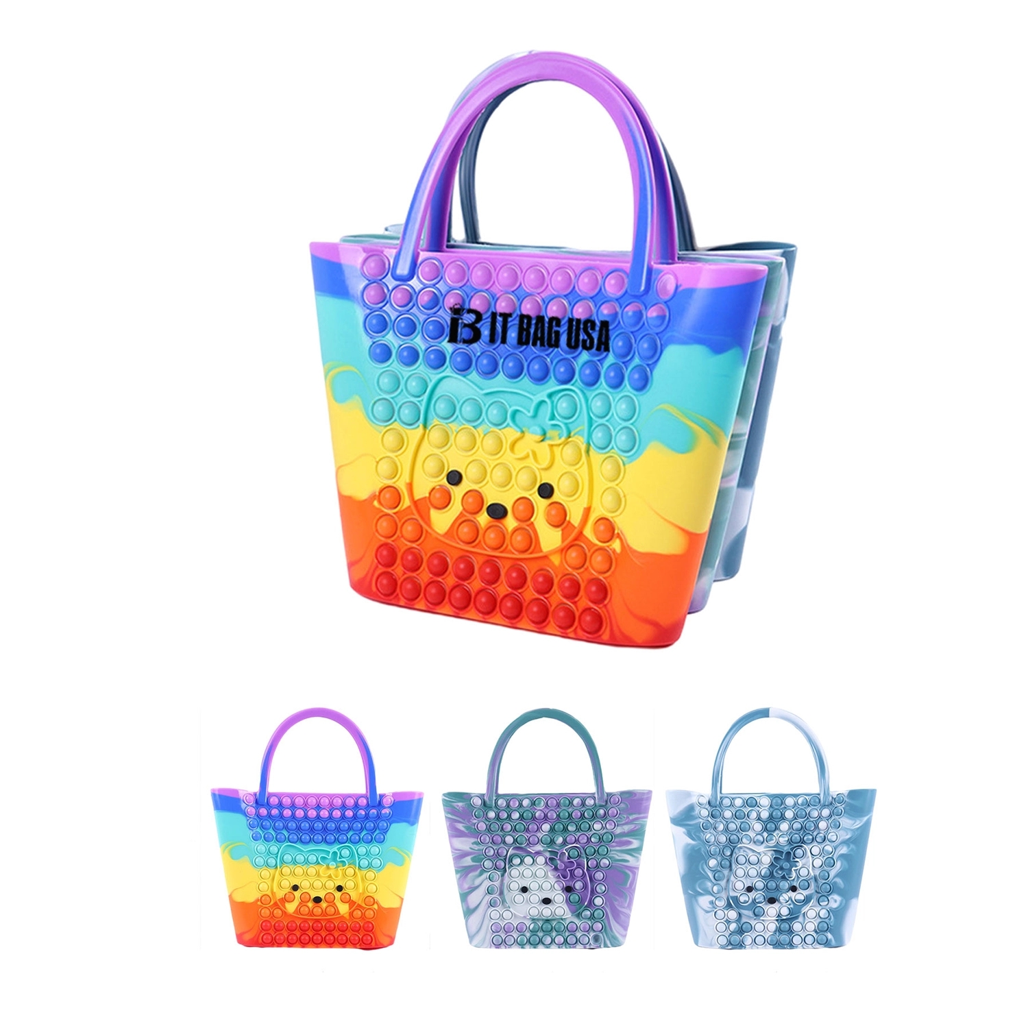 Cat Silicone Fidget Pop Handbag 1