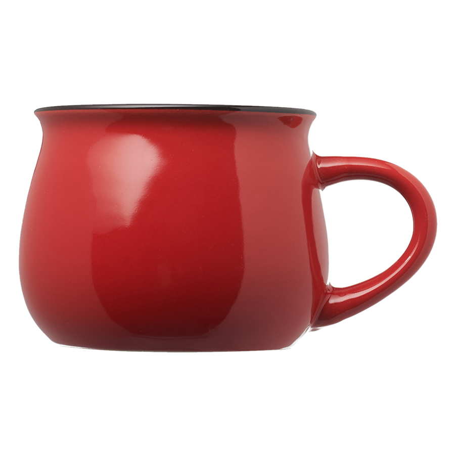 12 oz. Two-Tone Glossy Pottery Custom Coffee Mug 15