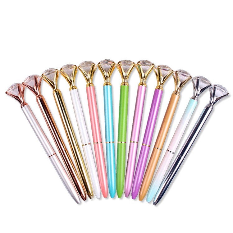 Retractable Metal Crystal Ballpoint Pens 7