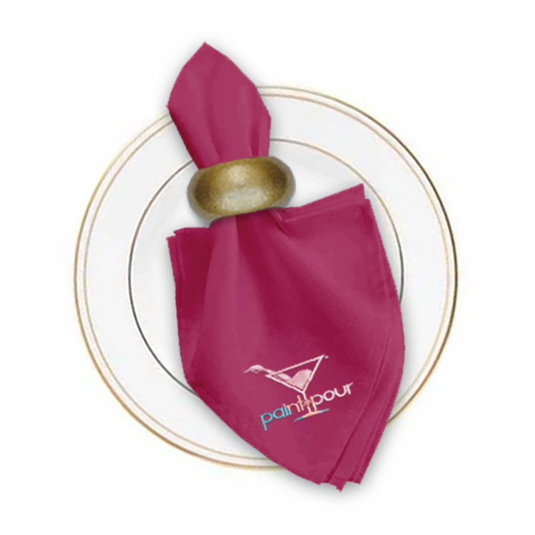 17 in. x 17 in. PolyPoplin™ Napkin (Embroidery Logo/Text) 87