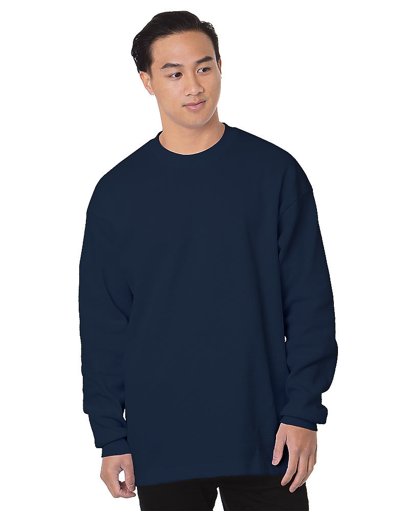Heavyweight Waffle Knit Thermal, custom hoodie or sweatshirt with logo imprint 6