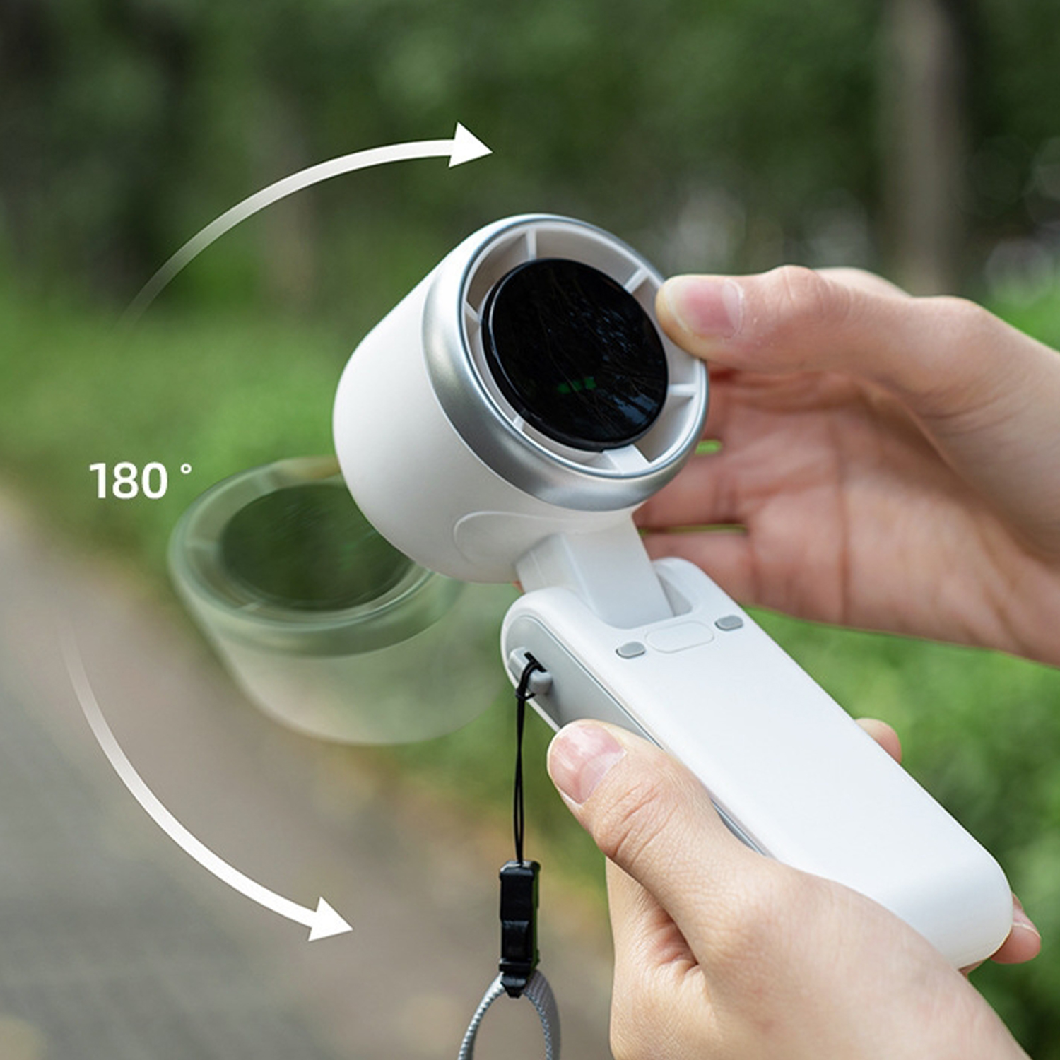 Portable 180° Foldable Mini Turbo Fan w/ Display 3