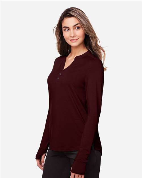 Women's JAQ Stretch Performance V-Neck Snap Pullover - NE400W 28