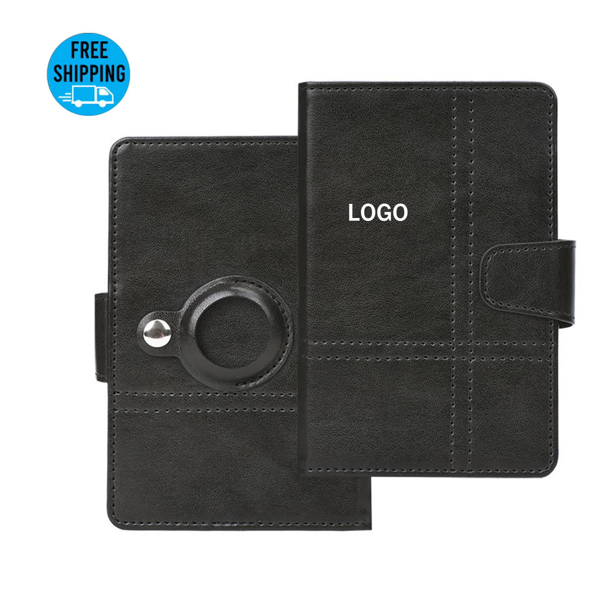 Vegan Leather Airtag Passport Holder Cover 2