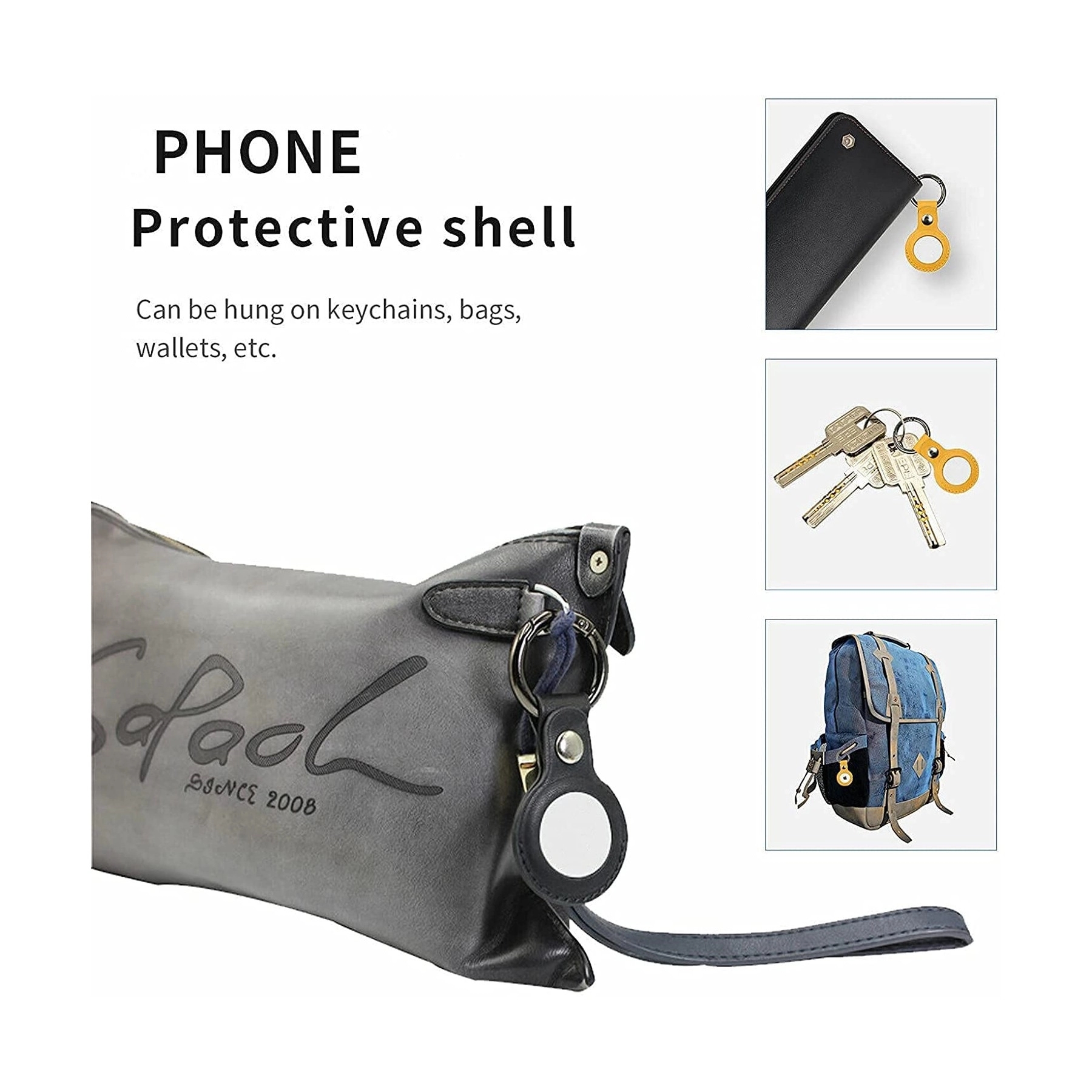 Leather Case Keychain 3