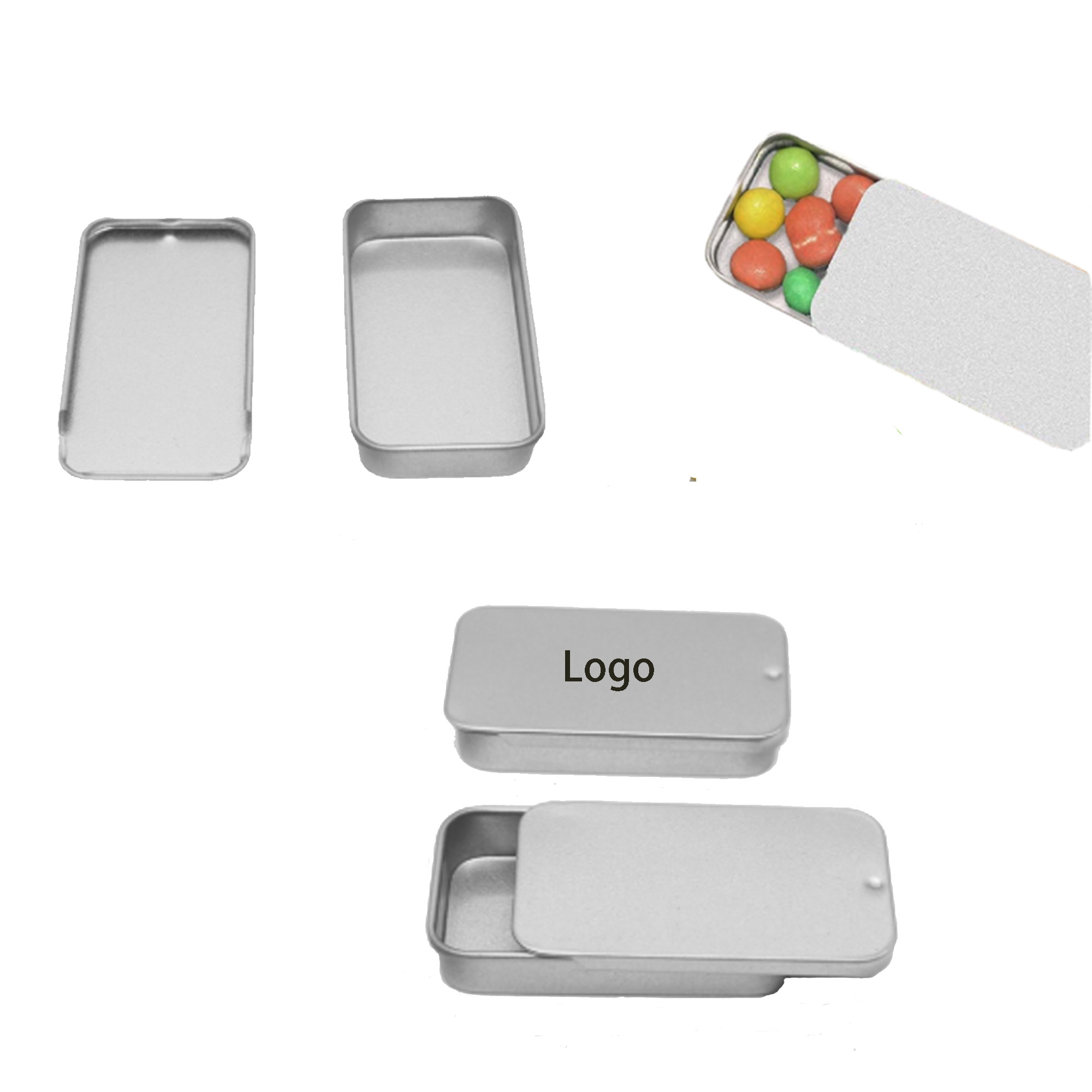 Mini Tin Box With Slip Lid 2