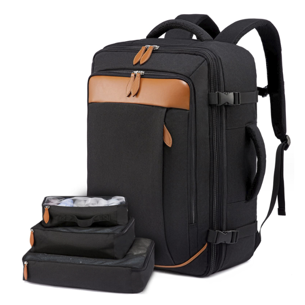Griffin Leather-Trimmed Multi-Pocket Backpack 4
