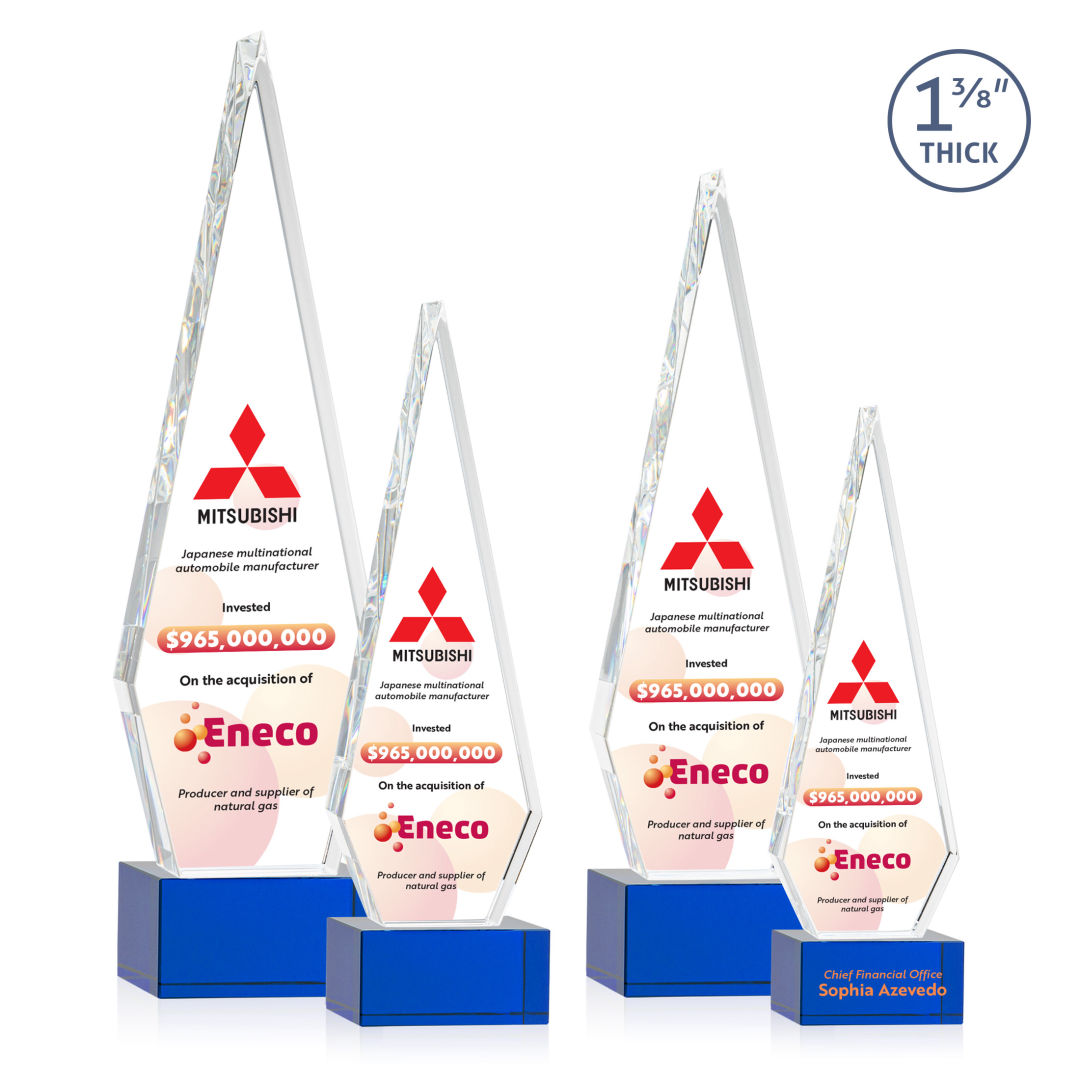 Springfield VividPrint™ Award on Hancock Base - Blue