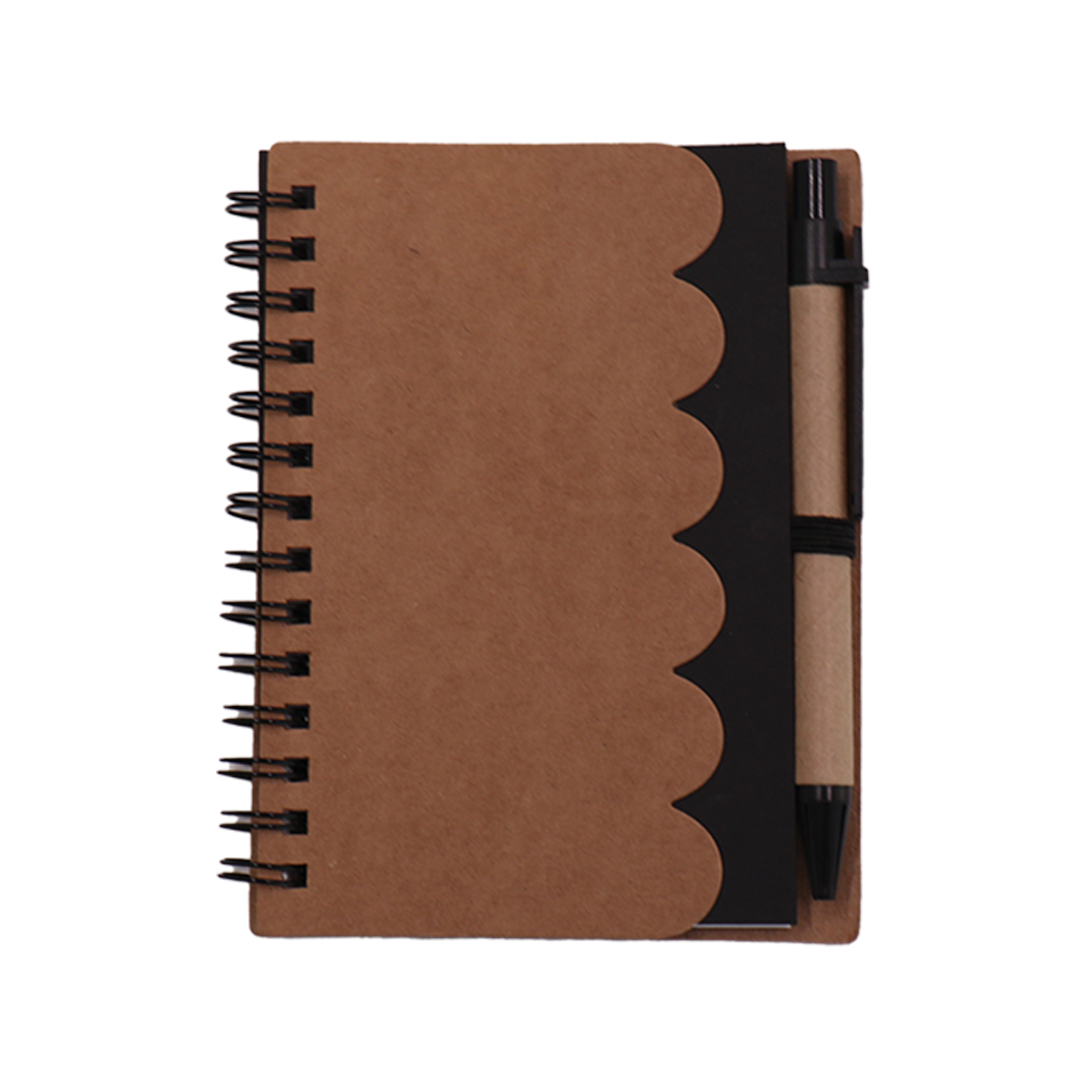 Scalloped Edge Spiral Notebook with Pen 3
