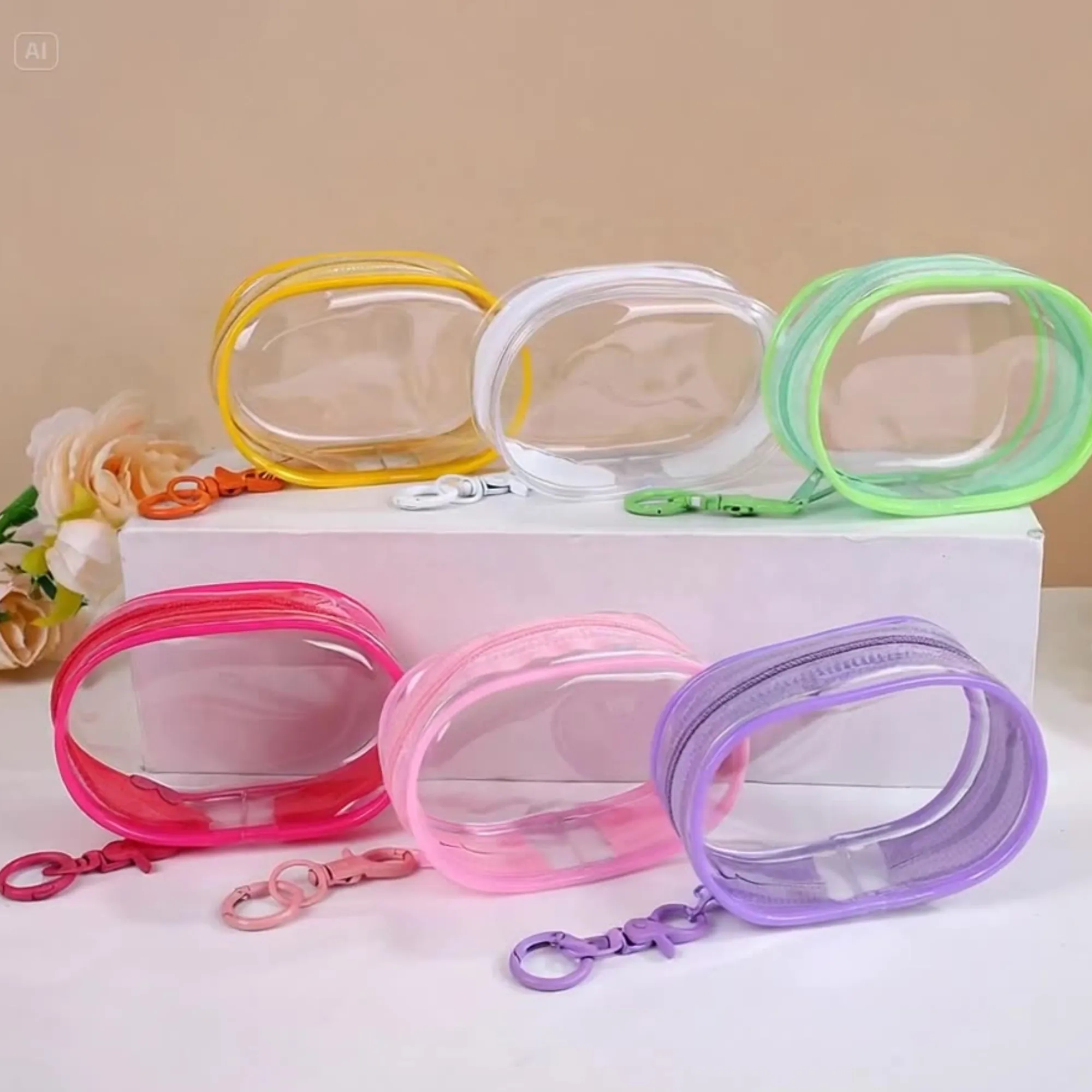 Transparent Organizer Bag Display Box With Keychain 4