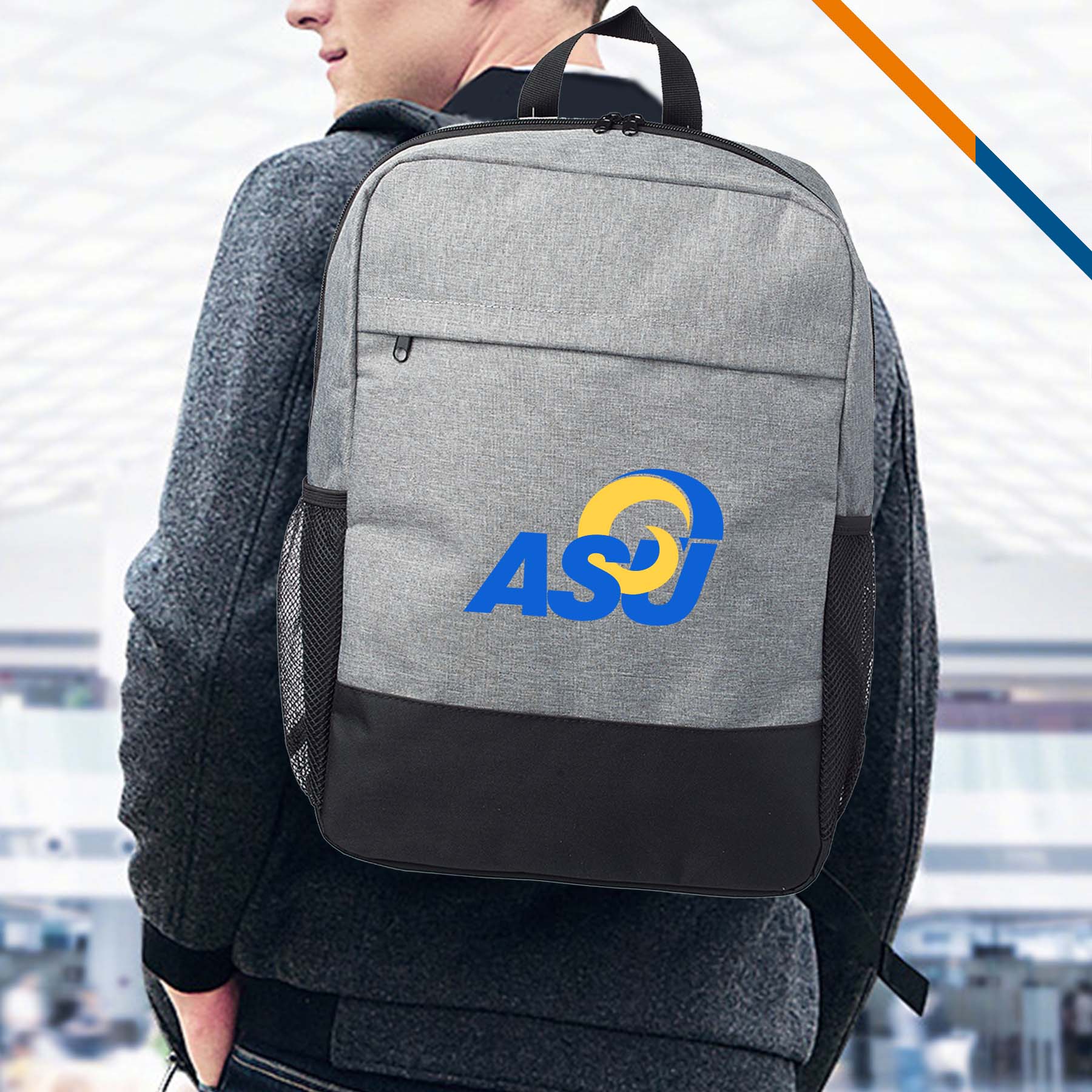 Moran Two Tone Travel Laptop Backpack 3