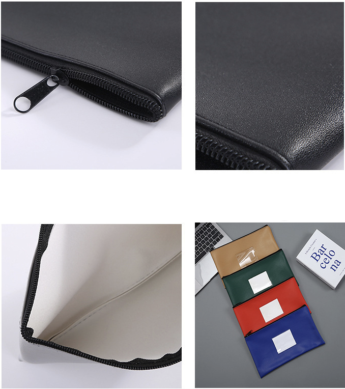 Bank Deposit Money Bags with Zipper 10