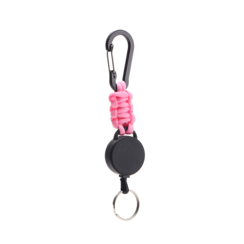 Retractable Paracord Keychain W/ Carabiner 5