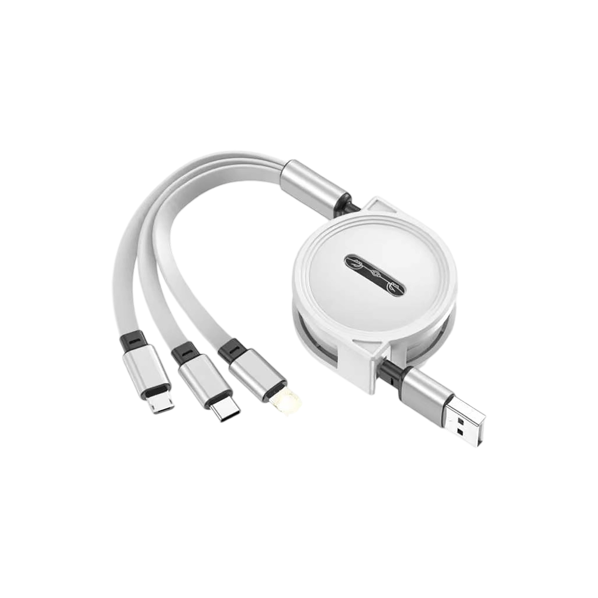 Retractable Multi Connector Charging Cable 3 in1 Design 4