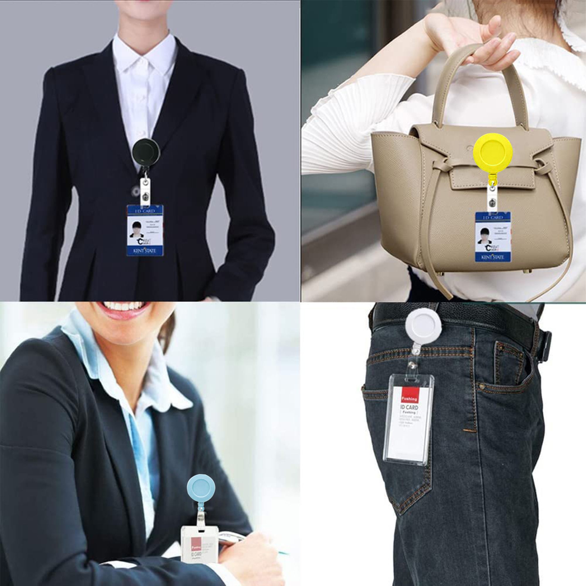Retractable Badge Reel Clips 2