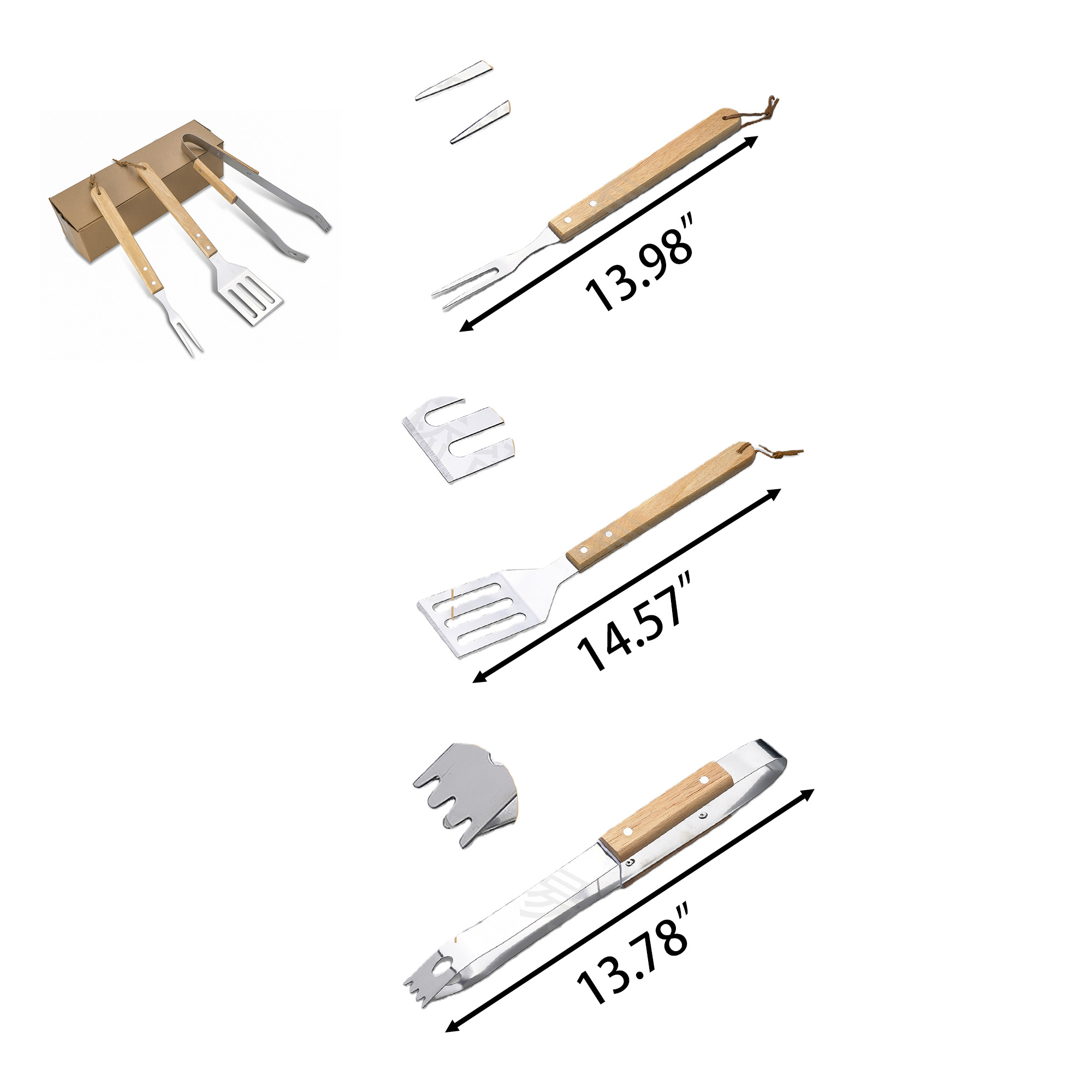 Custom Logo BBQ Tool Set 2