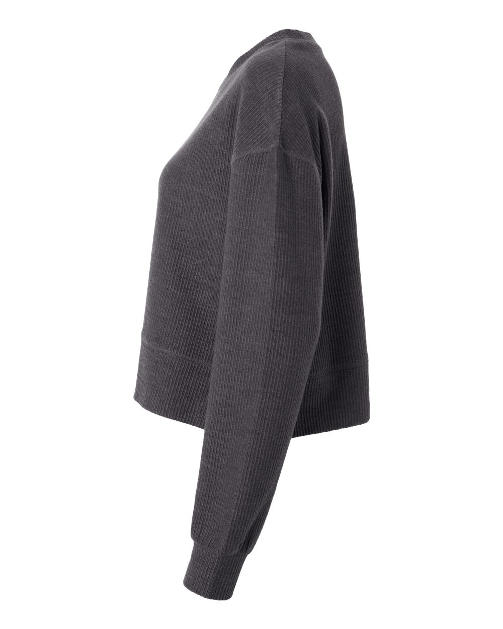 Women's Ribbed Knit Cropped Boxy Crew - BW5102 23