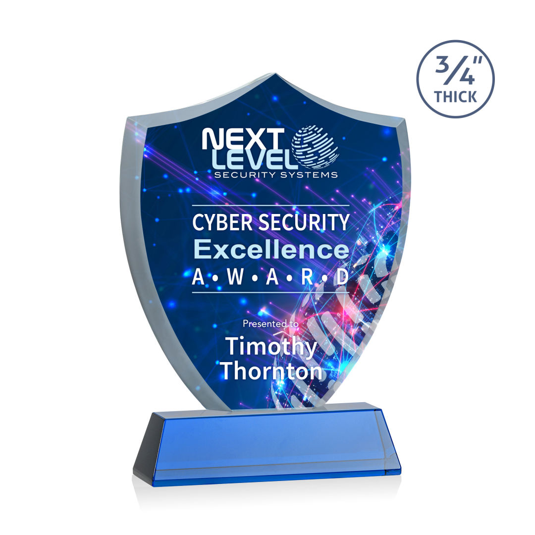 Scudo Shield VividPrint™ Award on Newhaven - Blue 4