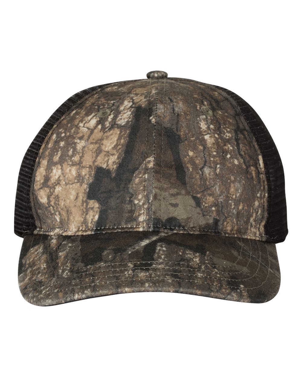 Garment Washed Printed Trucker Cap - 111P 25