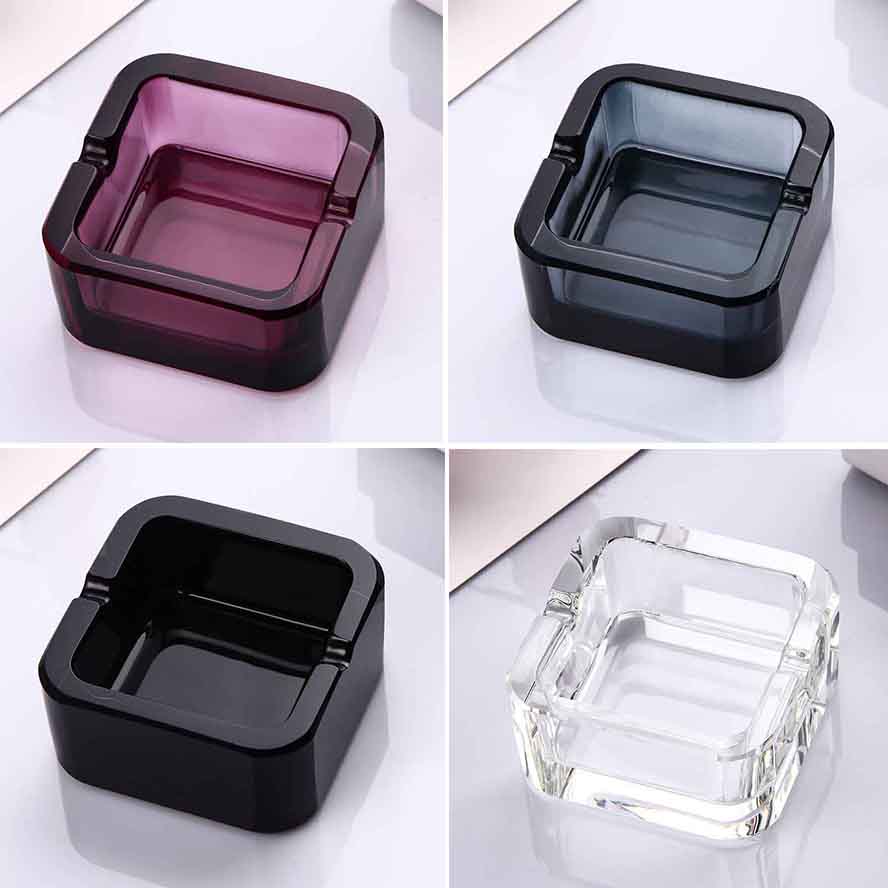 Crystal glass ashtray 2