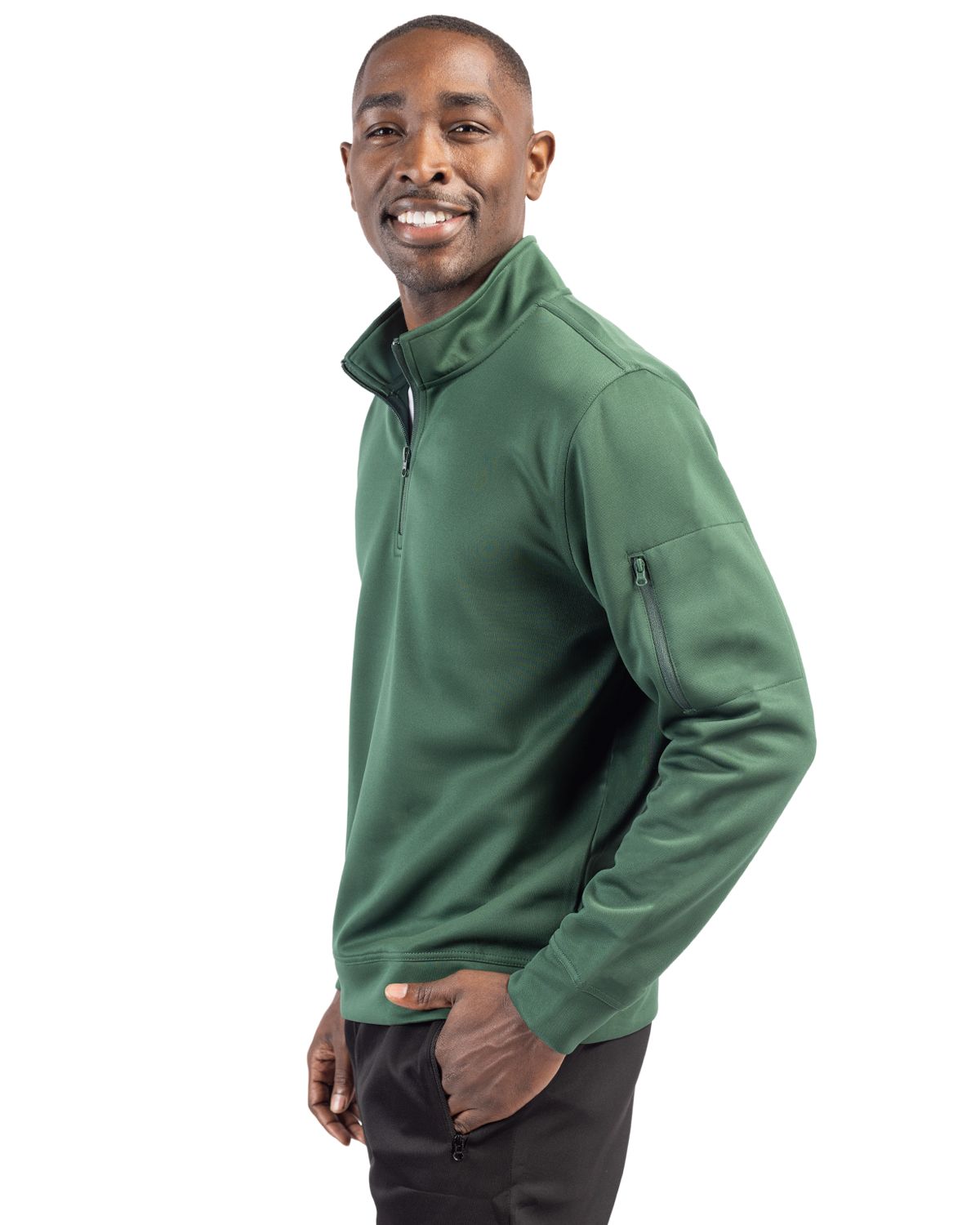 Clique Lift Solution-dyed Performance Unisex Half Zip Sweatshirt 74