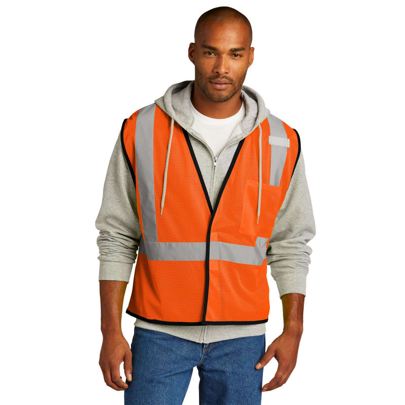 CornerStone ANSI 107 Class 2 Economy Mesh One-Pocket Vest. 4