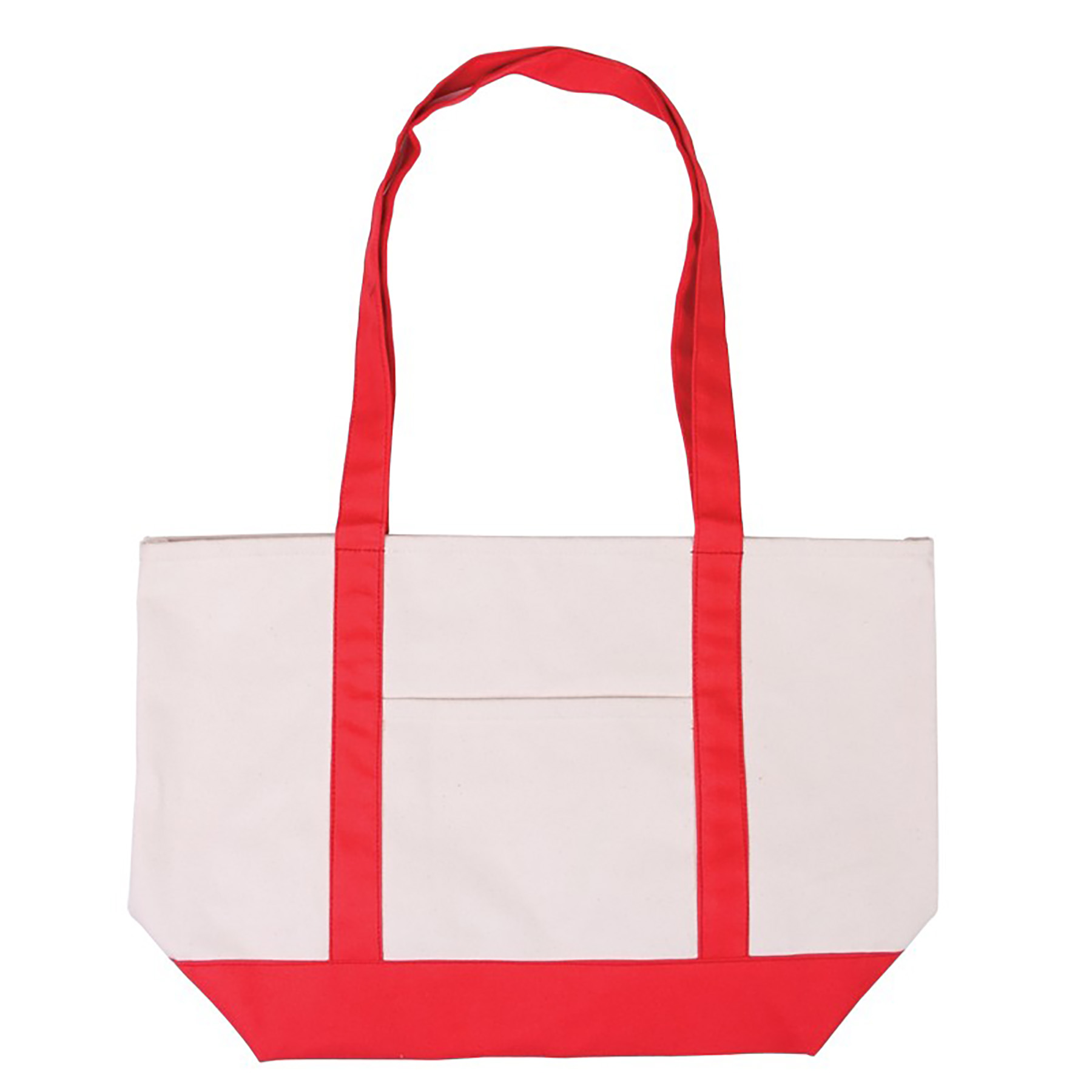 Open Top Heavy Duty Deluxe Tote Bag with Outer Pocket, custom tote bag with logo imprint 6